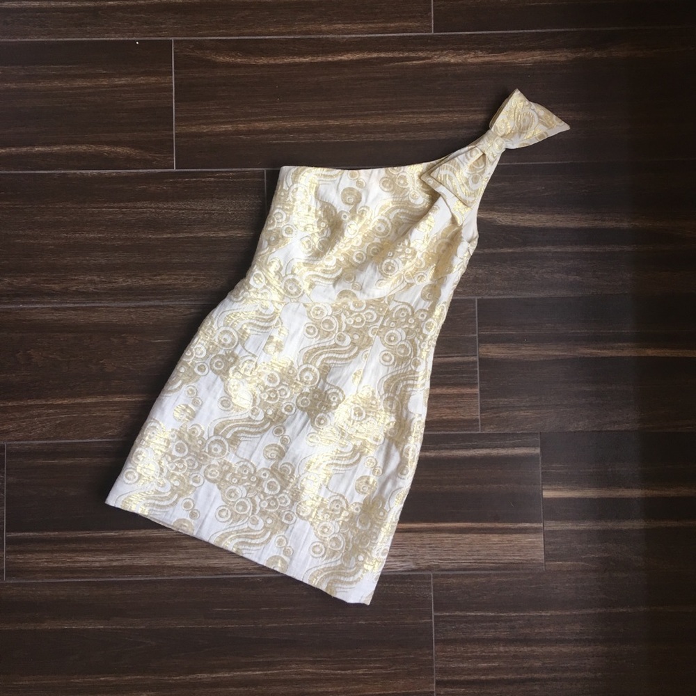 Donna Morgan One Shoulder Bow Dress